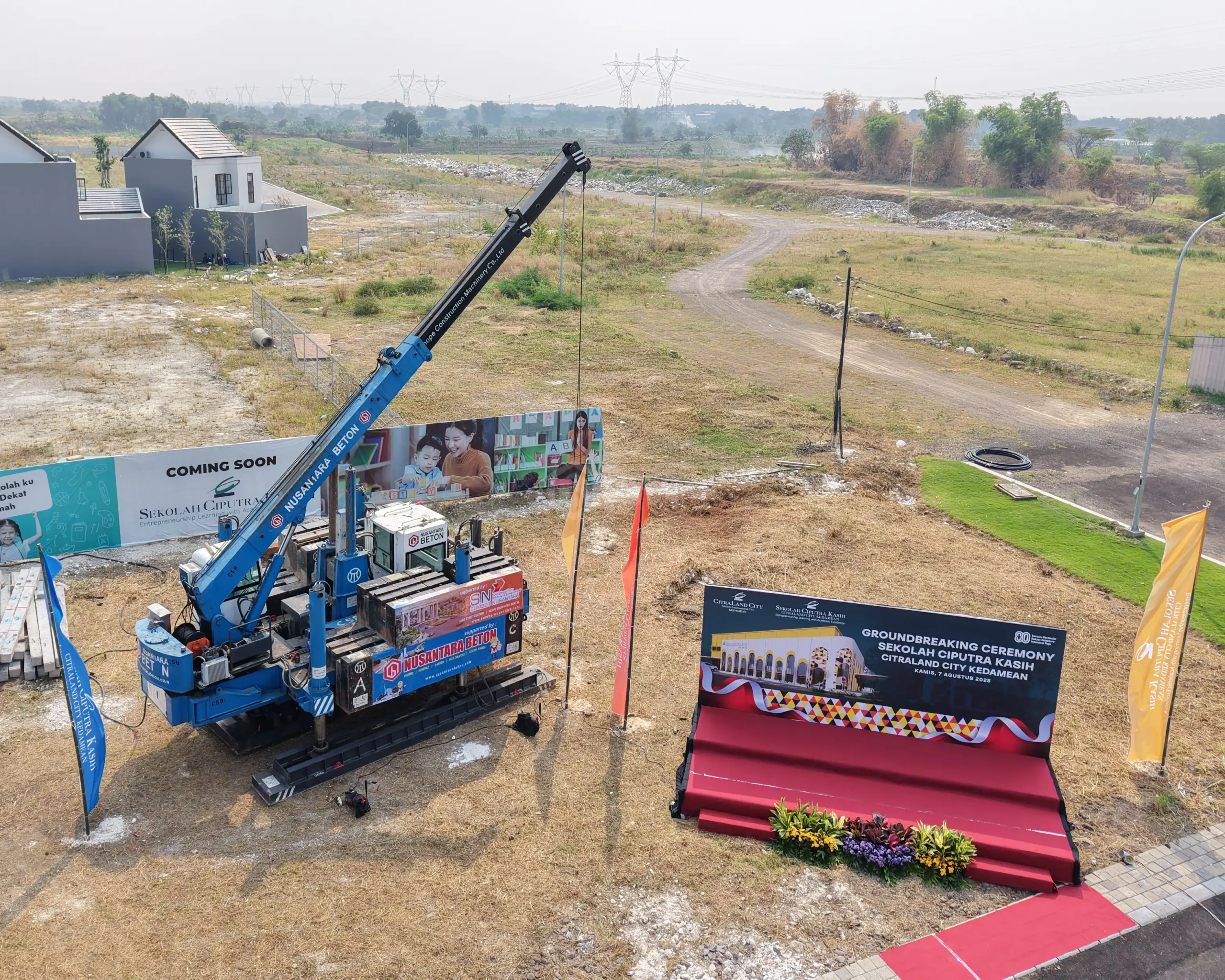Ground Breaking Sekolah Ciputra Kasih Didukung Nusantara Beton