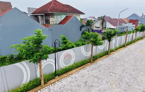 Pagar Panel Nusantara Beton Terpasang di Mansion Nine