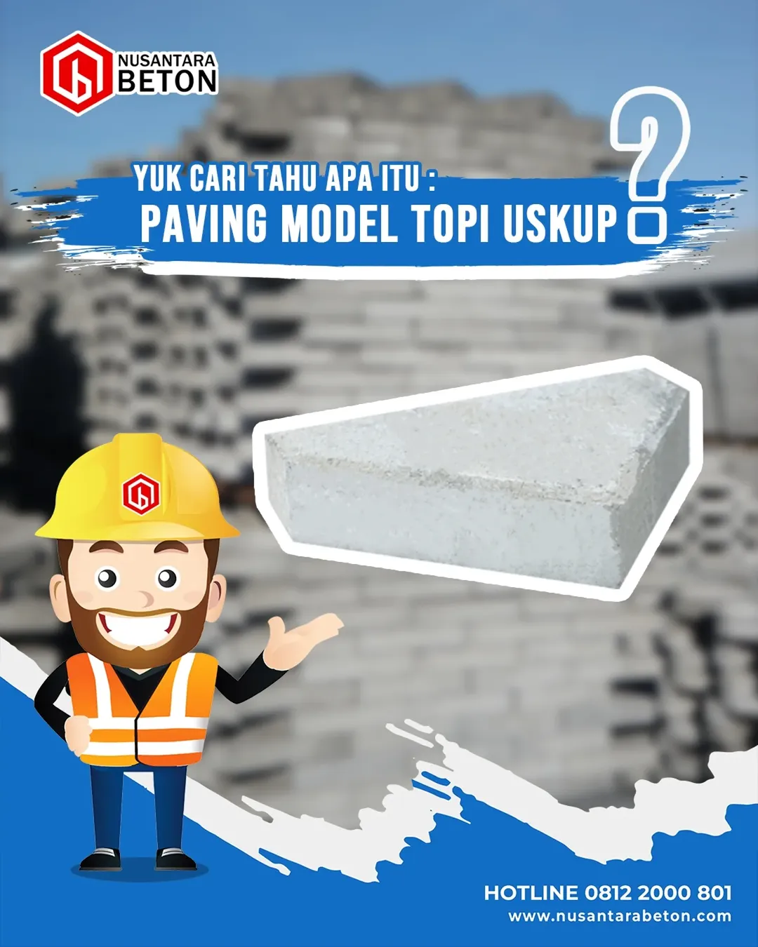 Paving Topi Uskup Nusantara Beton